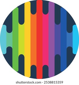 logotipo equalizador musical, abstração colorida, listras arco-íris, cores LGBT em um fundo transparente, lápis e tintas coloridas, esfregaços grossos de tinta