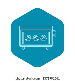 Musical equipment icon. Outline illustration of musical equipment vector icon for web