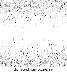 Musical Event Advertising Background. Classic Concert Poster Pattern Design. Texture with Note Icons. Fashion, Fabric Print Design Pattern.