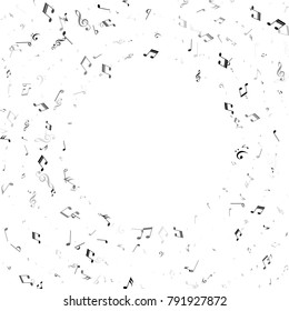 Musical Event Advertising Background. Jazz Concert Cover Pattern Design. Piano Motif Texture. Poster Print Design Background.