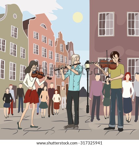 musical flash mob at old city