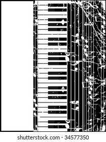 musical grunge background