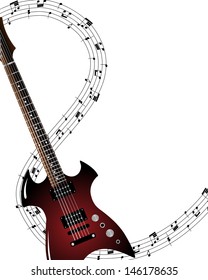 Musical grunge background. EPS 10 vectorillustration wthout transparency.