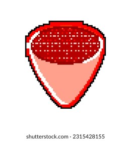 musical guitar pick game pixel art retro vector. bit musical guitar pick. old vintage illustration