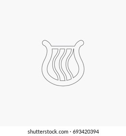 Musical harp icon