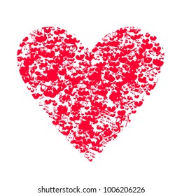 Musical heart for Valentine's day. Vector illustration, t-shirt, logo, mascot, a love of music. Beautiful vector illustration of a decorative item for Valentine's day.