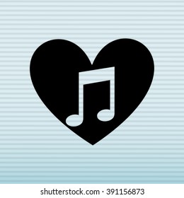 musical icon design, vector illustration eps10 graphic 