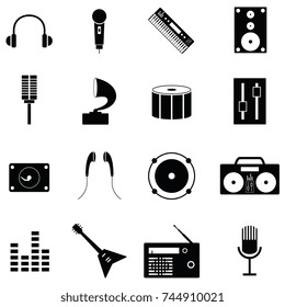 musical icon set