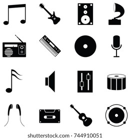 musical icon set