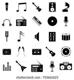 musical icon set