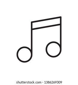 musical icon vector line style