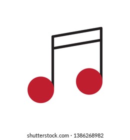musical icon vector modern design