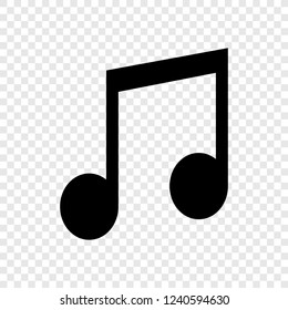 Musical icon vector transparent grid