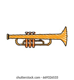 Flugelhorn Musical Instrument Flat Icon Vector Stock Vector (Royalty ...