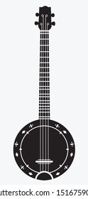 musical instrument banjo vector illustration