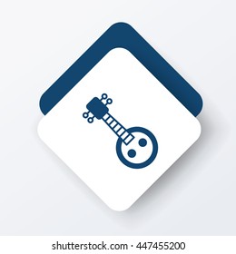 musical instrument Chinese lute icon