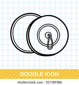 musical instrument Cymbals doodle