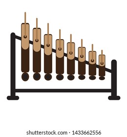 Musical Instrument Design Angklung Traditional Indonesian Stock Vector ...