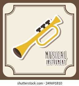 musical instrument design, vector illustration eps10 graphic