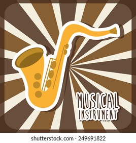 musical instrument design, vector illustration eps10 graphic