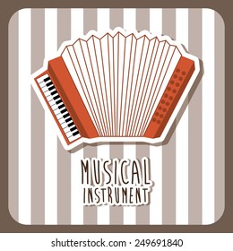 musical instrument design, vector illustration eps10 graphic
