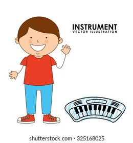 musical instrument design, vector illustration eps10 graphic 