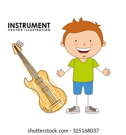 musical instrument design, vector illustration eps10 graphic 