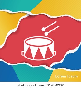 musical instrument drum icon
