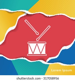 musical instrument drum icon