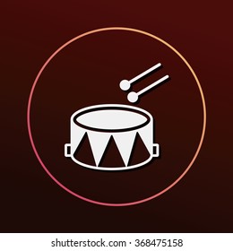 musical instrument drum icon