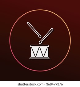 musical instrument drum icon