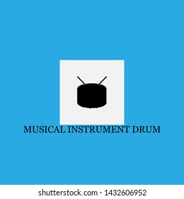musical instrument drum icon sign signifier vector