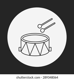 musical instrument drum line icon
