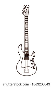 musical instrument electric guitar icon