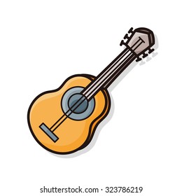 musical instrument guitar doodle
