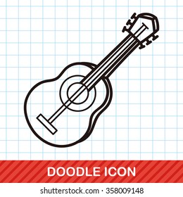 musical instrument guitar doodle