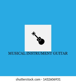 musical instrument guitar icon sign signifier vector