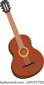 Musical instrument guitar vector illustration