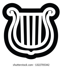 musical instrument harp icon symbol