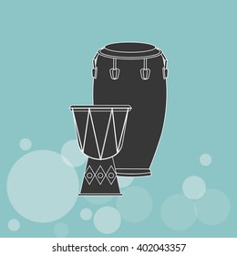 Musical instrument icon design , vector illustration