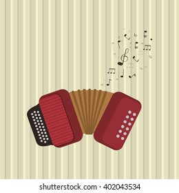 Musical instrument icon design , vector illustration