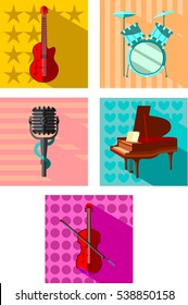 Musical Instrument Icon. Flat Design