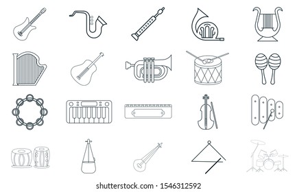 Musical instrument icon. Music and entertainment usage. Vector illustration