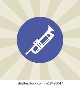 musical instrument icon. sign design. background