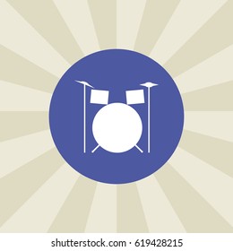 musical instrument icon. sign design. background