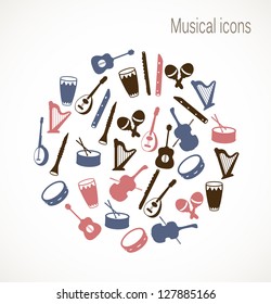 Musical instrument icons
