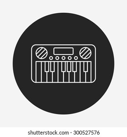 musical instrument line icon