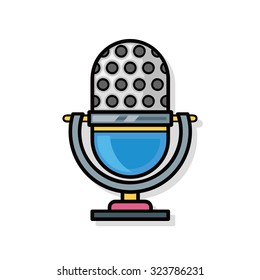 musical instrument microphone doodle