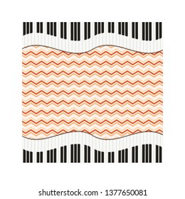 musical instrument pattern piano keyboard