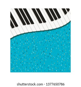 musical instrument pattern piano keyboard